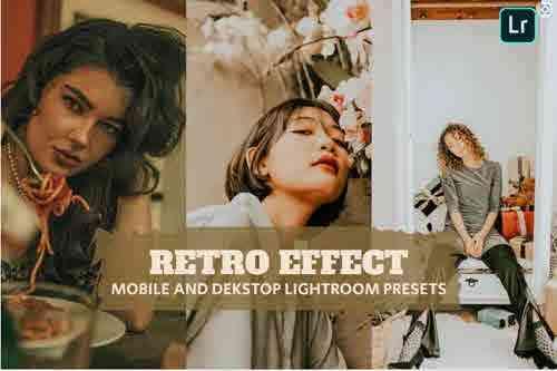 Retro Effect Lightroom Presets Dekstop and Mobile