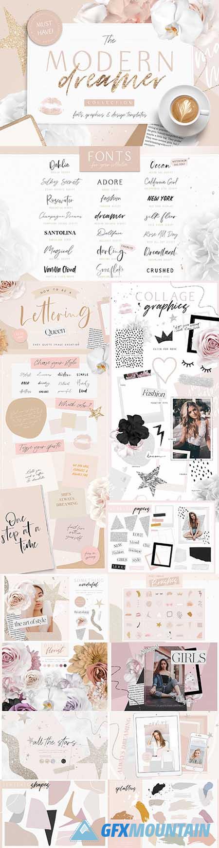 Modern Dreamer Creative Kit » Free Download Graphics, Fonts, Vectors ...