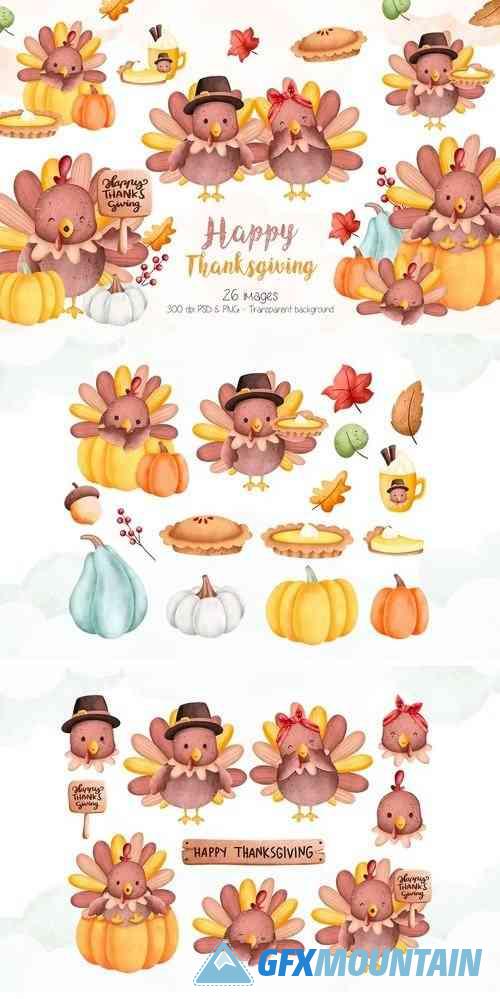 Happy Thanksgiving Clipart