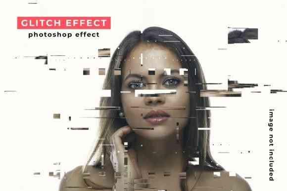 Modern Glitch Photoshop Photo Effect