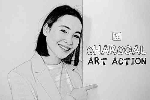 Charcoal Art Action