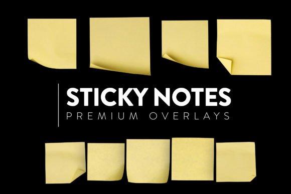 10 Sticky Notes Overlay HQ