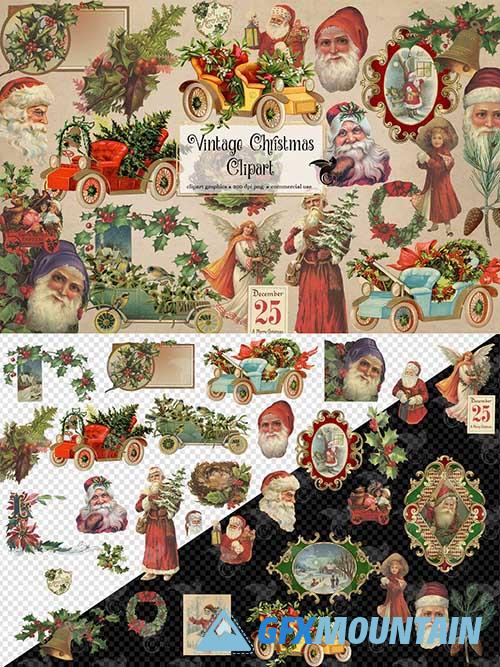 Vintage Christmas Clipart 