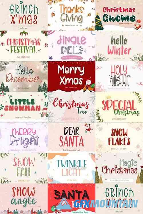 The Special Christmas Font Bundle
