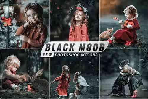Black Moody Life Styles Actions