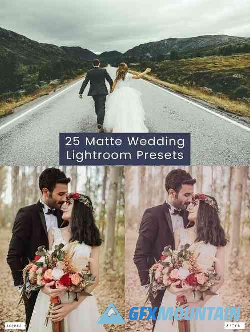 25 Matte Wedding Lightroom Presets