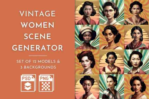 Vintage Women Scene Generator