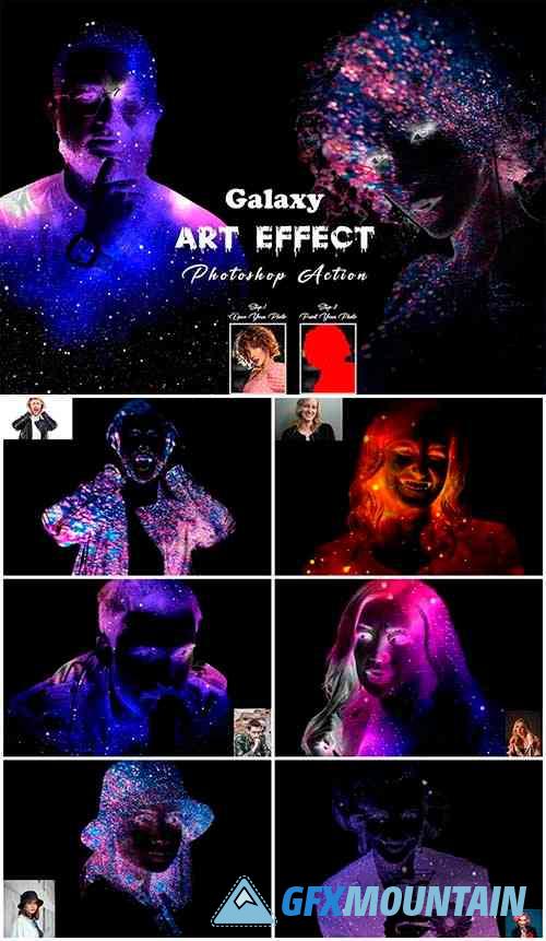 Galaxy Art Effect Photoshop Action