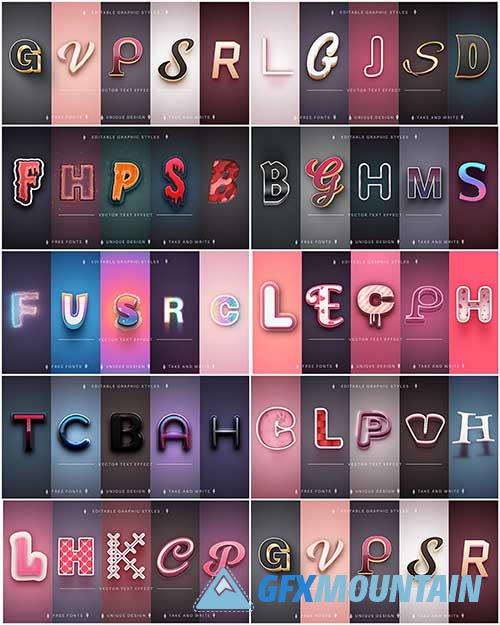 Editable Text Effects Font Styles » Free Download Graphics, Fonts ...