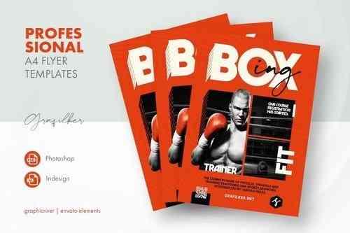 Boxing Trainer Flyer Templates