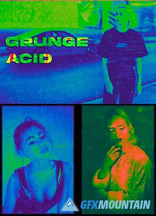 Grunge Acid - Photo Template
