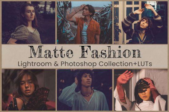 8 Matte Fashion Photoshop actions LR