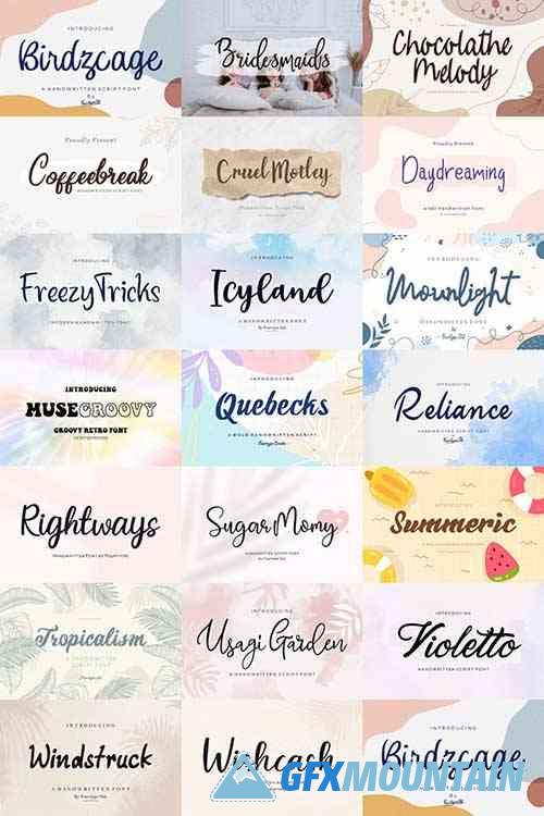 Font Bundle Collection Fourtype