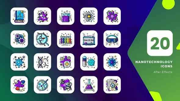Nanotechnology Animated Icons - After Effects
