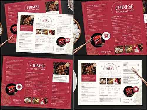 Chinese Restaurant Menu Layout