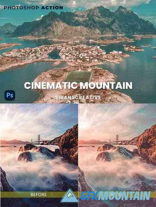 Cinematic Mountain Photoshop Action