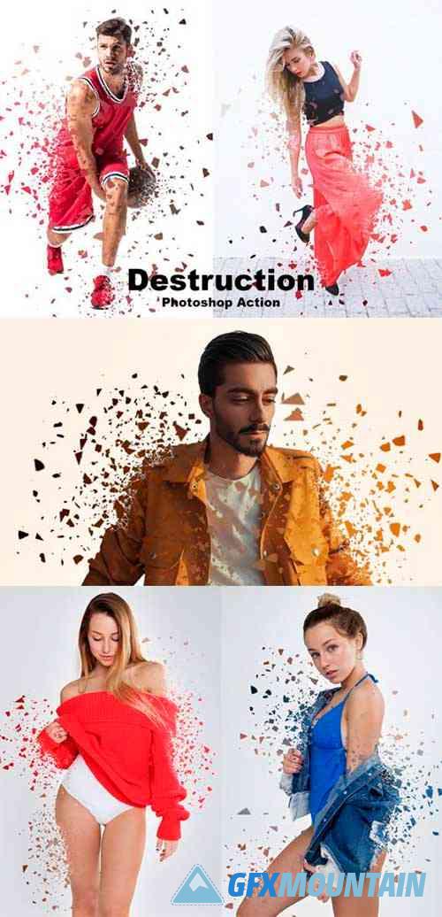 Destruction Photoshop Action