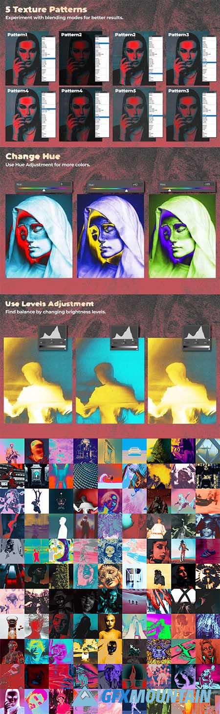 AntiGradients - 99 Photoshop Gradients + Texture Patterns
