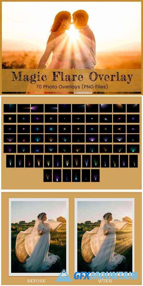 Magic Flare Photoshop Overlays