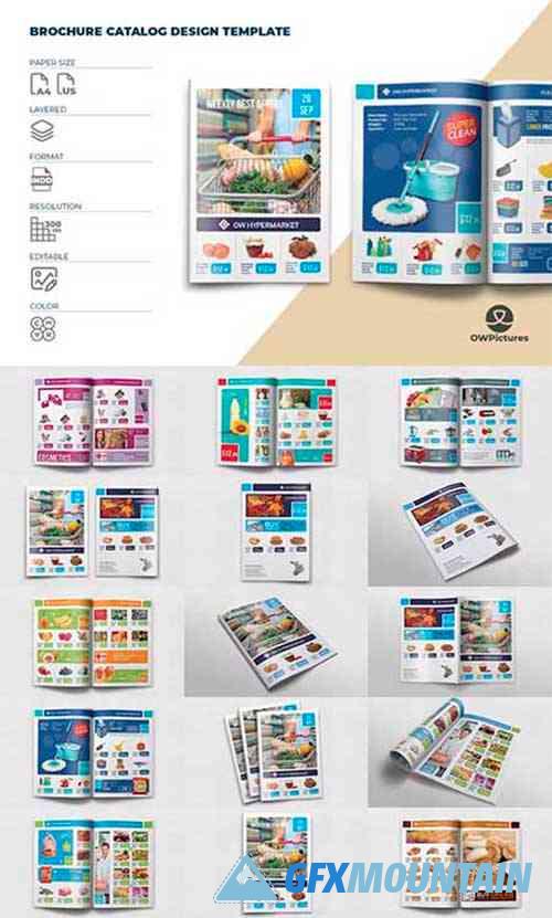 Supermarket Produces Catalog Brochure Template