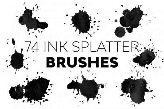 Ink Splatter Brushes