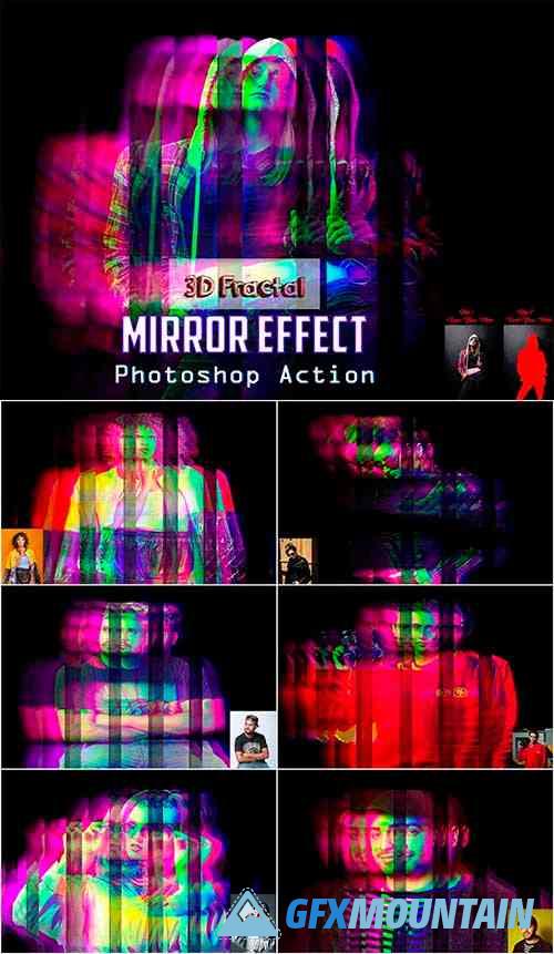 3D Fractal Mirror Effect