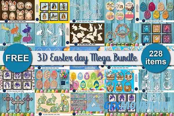 3D Easter Day Craft Mega Bundle