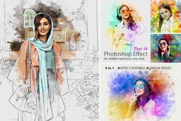 Painting Photo Effect Template
