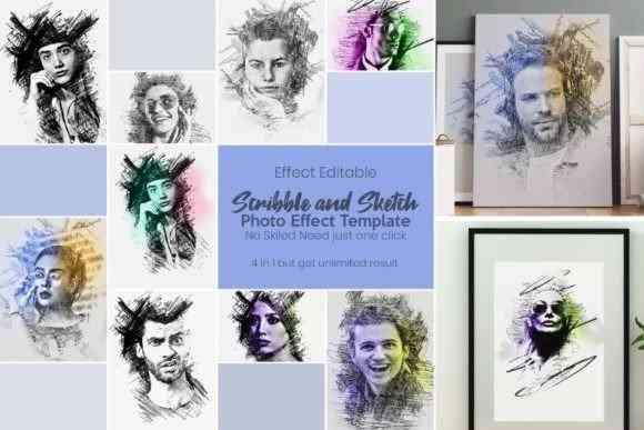 Scribble and Sketch Photo Effect