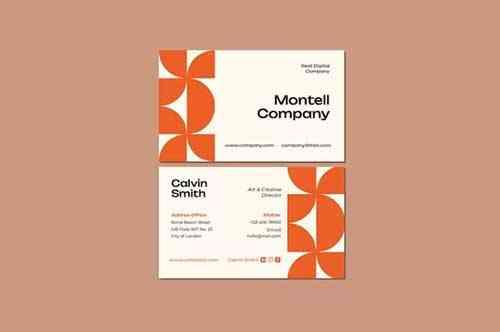 Montell Company Business Card
