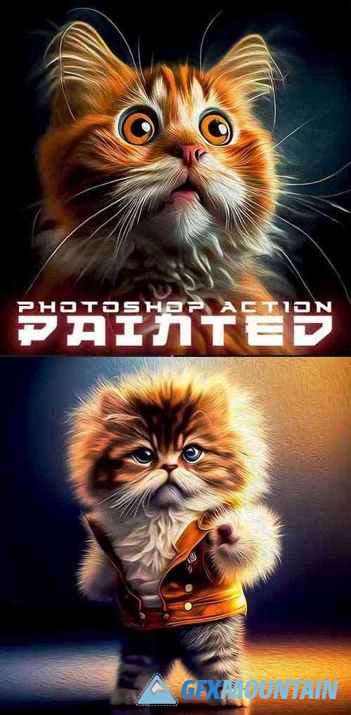 PRO Painted Painting Photoshop Action