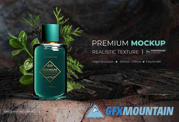 Premium Mockup - Glass Bottle