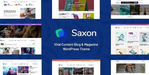 Saxon v1.9.1 - Viral Content Blog & Magazine Marketing WordPress Theme