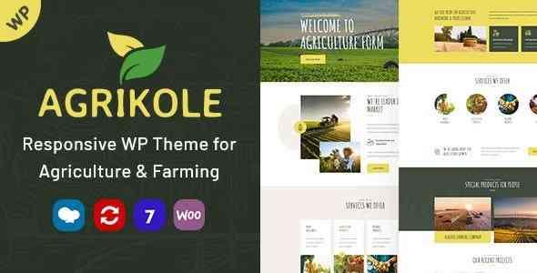 Agrikole v1.17 - Responsive WordPress Theme for Agriculture & Farming