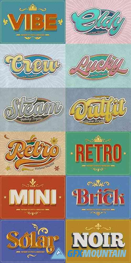 Retro Text Effects