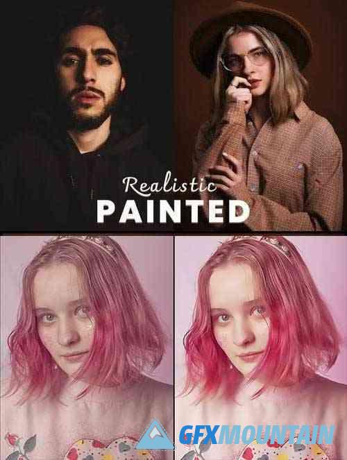 Realistic Painted Art - Photoshop Action