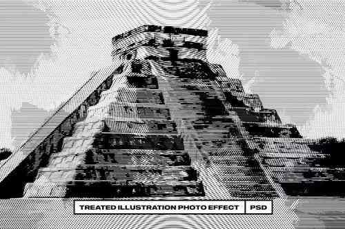 Treated Illustration Photo Effect
