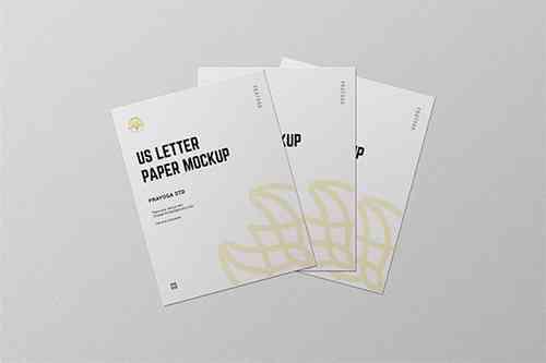 US Letter Paper Mockup