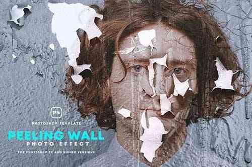 Peeling Wall Photo Effect