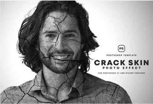 Crack Skin Photo Effect