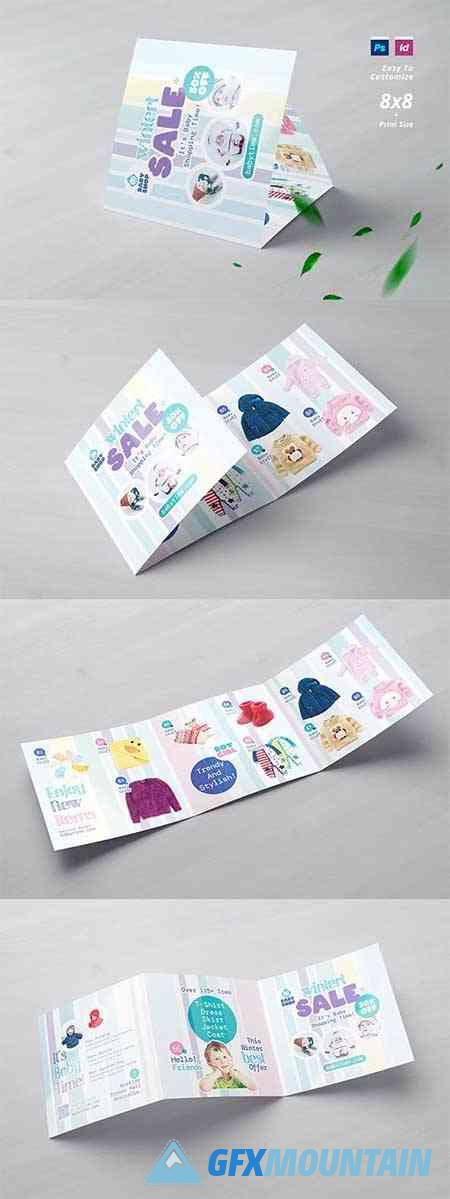 Baby Shop Square Trifold Brochure