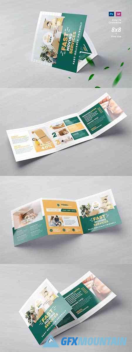 Moving Service Square Trifold Brochure