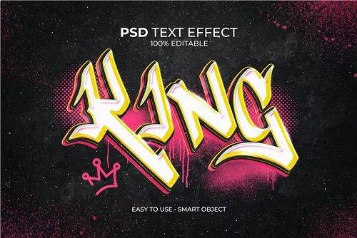 King Bomber Graffiti Text Effect