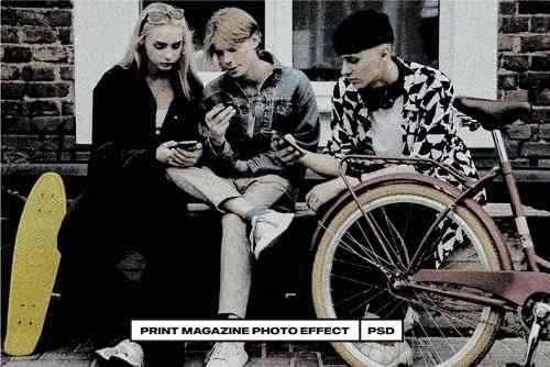 Print Magazine Photo Effect