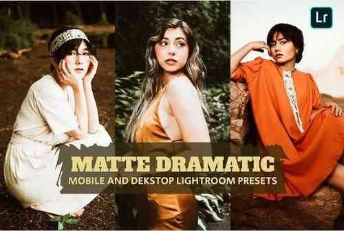 Matte Dramatic Lightroom Presets Dekstop Mobile