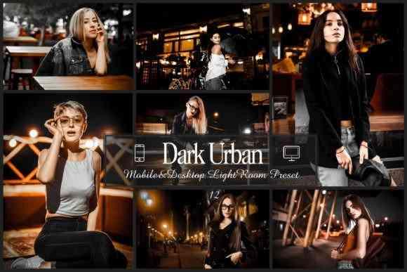 12 Dark Urban Lightroom Presets, Outdoor Moody, Best Orange