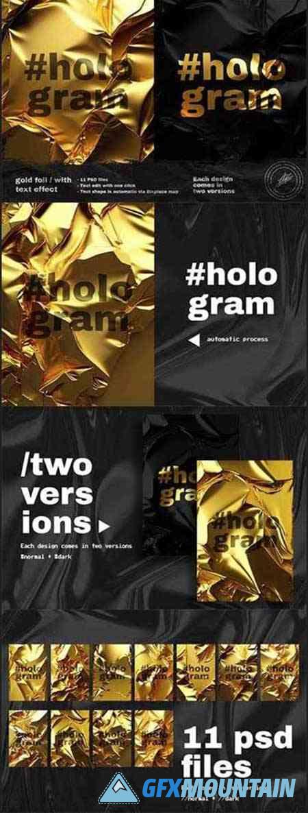 Gold Foil Text Effect Vol 2