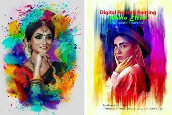 Digital Portrait Panting Effect