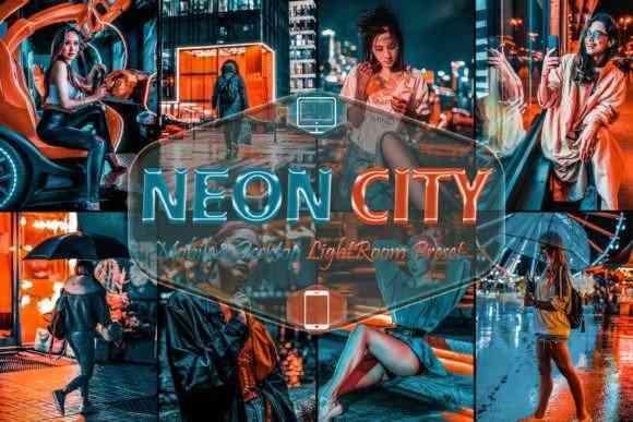 12 Neon City Mobile & Desktop Lightroom Presets, Urban Light