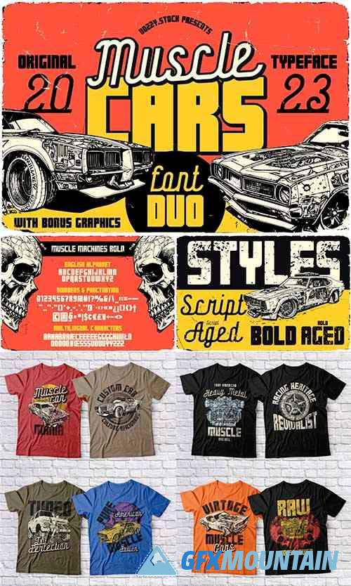 Muscle Cars Font Duo
